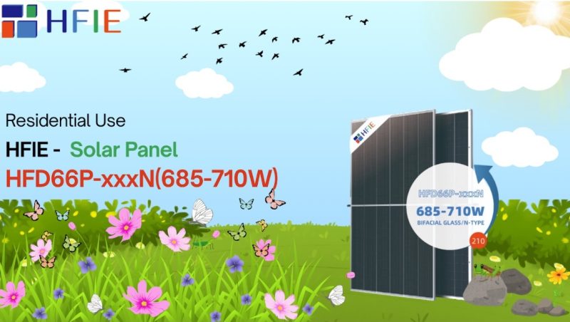 HFIE - Pmax 685W &ndash; 710W - Tấm Pin Năng Lượng Mặt Trời Hai Mặt HFD66P-xxxN