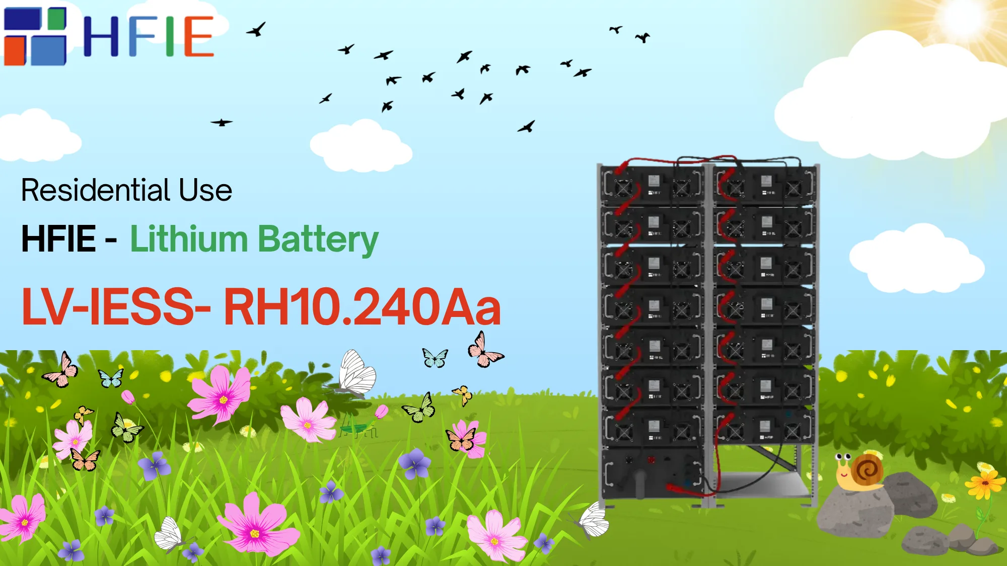 HFIE - Pin Lithium LV-IESS-RH10.240Aa-Unit - Gắn Giá