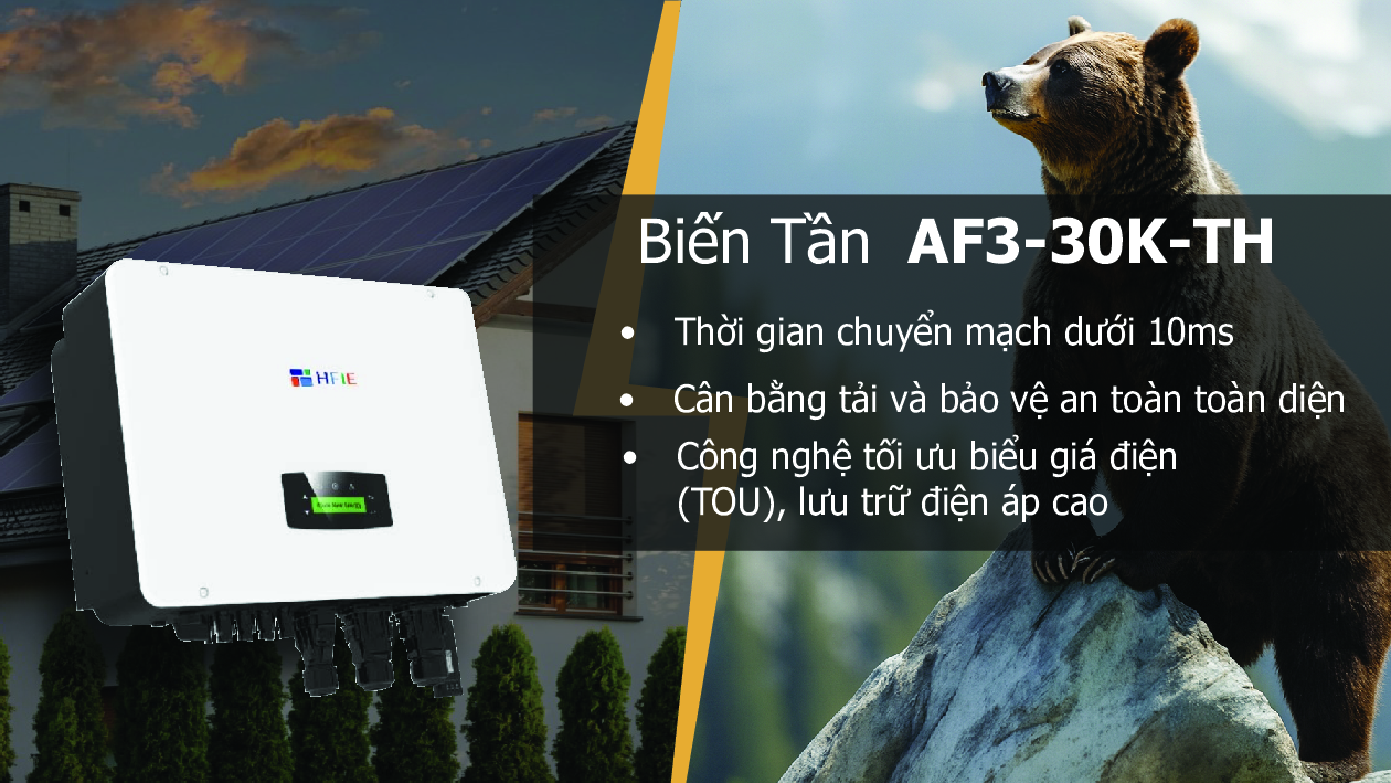 HFIE - Biến Tần AF3-30K-TH - Bộ Inverter Hybrid Lưu Trữ Ba Pha AF-TH Series - Ảnh 2