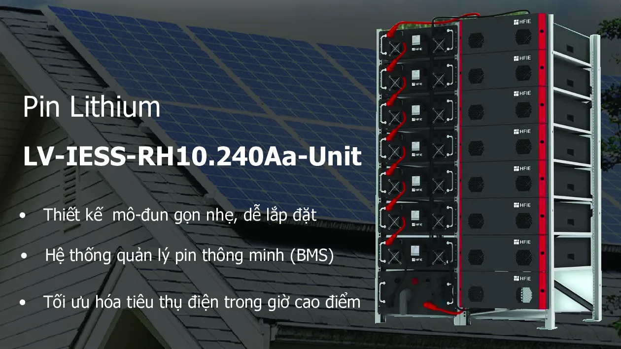 HFIE - Pin Lithium LV-IESS-RH10.240Aa-Unit - Gắn Giá - Ảnh 2