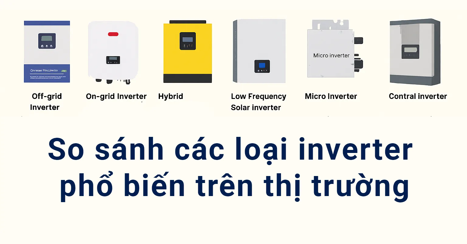 So sánh các loại inverter phổ biến trên thị trường