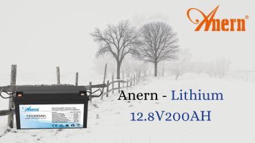 ANERN AN-LFP SERIES LITHIUM BATTERY 12.8V200AH: Công suất 2560WH, Hỗ trợ Kết nối Nối tiếp & Bluetooth