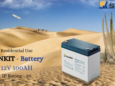 Pin SUNKIT 12V 100Ah gel deep cycle