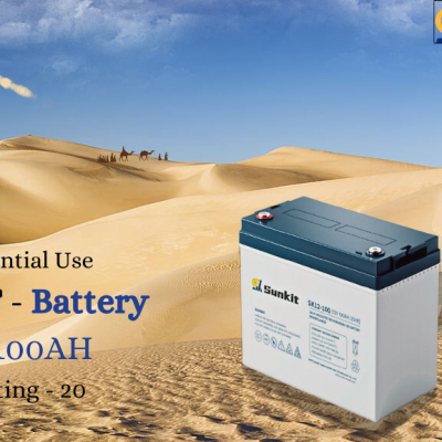 Pin SUNKIT 12V 100Ah gel deep cycle