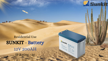 Pin SUNKIT 12 V 200Ah gel