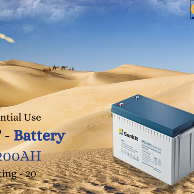 Pin SUNKIT 12 V 200Ah gel