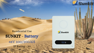 Pin lithium sâu chu kỳ SUNKIT 48/51.2 V 100/200 Ah