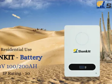 Pin lithium sâu chu kỳ SUNKIT 48/51.2 V 100/200 Ah