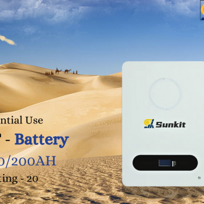 Pin lithium sâu chu kỳ SUNKIT 48/51.2 V 100/200 Ah