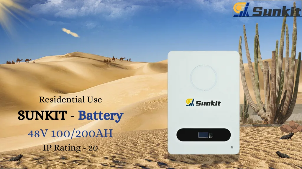 Pin lithium sâu chu kỳ SUNKIT 48/51.2 V 100/200 Ah