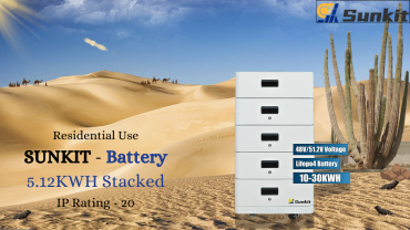 Pin lưu trữ năng lượng SUNKIT 5,12 kWh xếp chồng