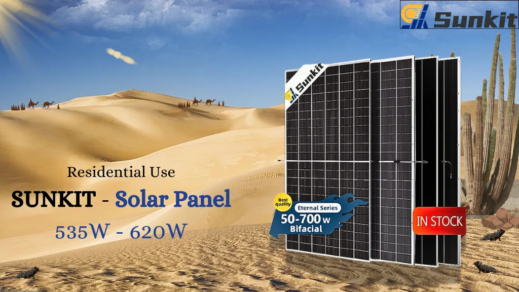 Tấm Pin Năng Lượng Mặt Trời SUNKIT 535W–620W
