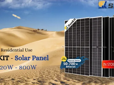 Tấm Pin Năng Lượng Mặt Trời SUNKIT 620W–800W Solar