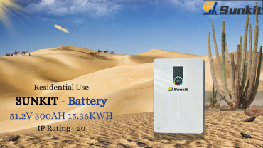 Pin Lithium 51.2V 300Ah 15.36kWh SUNKIT