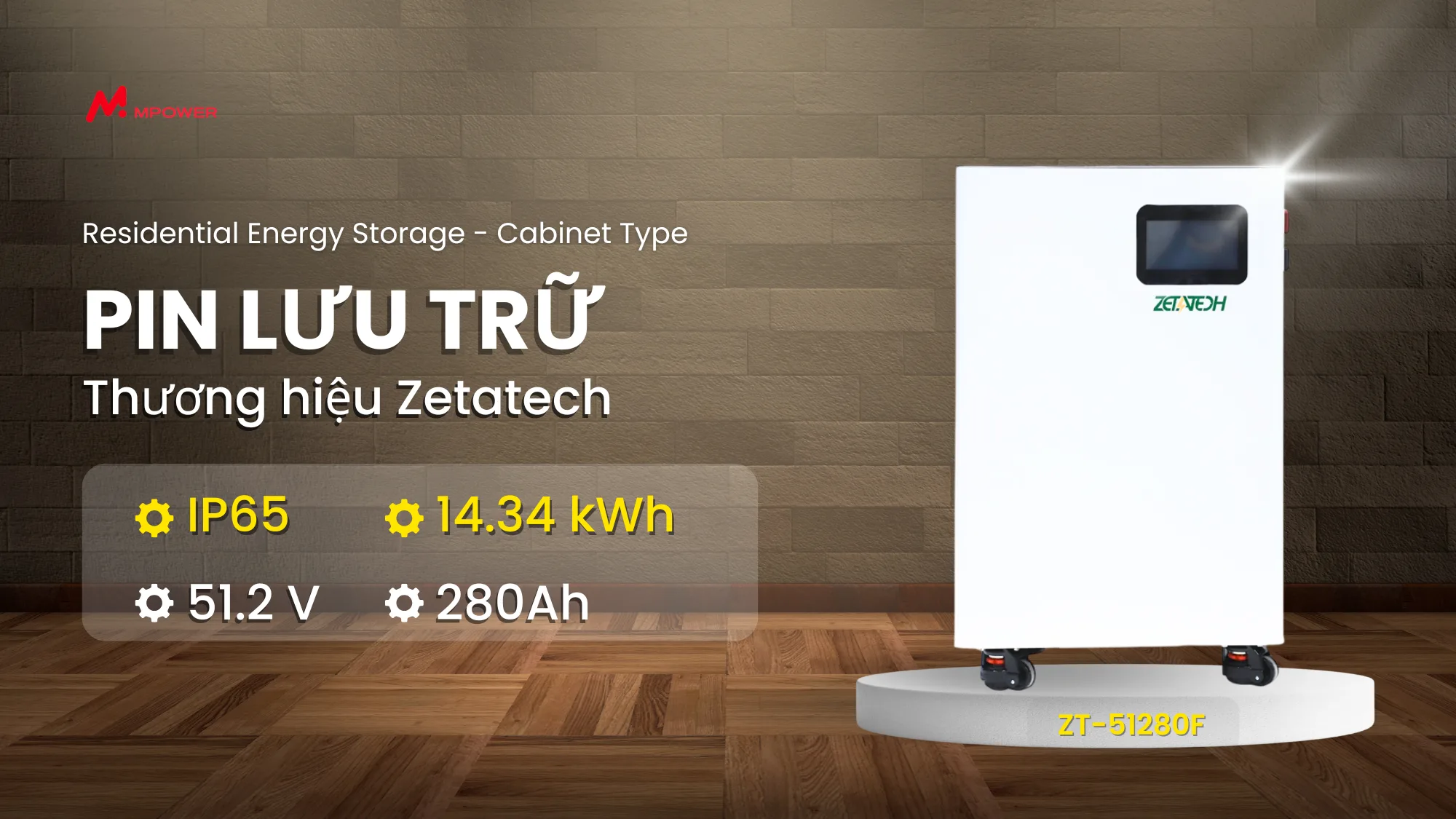 Zetatech Pin Lưu trữ ZT-51280F - 14.34kWh - Sức Mạnh Lưu Trữ Đẳng Cấp Công Nghiệp