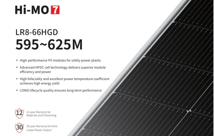 LONGI Panel Hi-MO 7 - 595W - Đột Phá Công Nghệ - Tối Ưu Hiệu Suất Utility