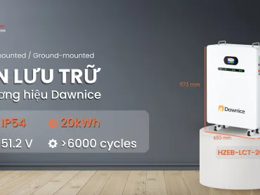 Pin lưu trữ Dawnice HZEB-LCT-20 20kWh lắp trong nhà, chuẩn IP21