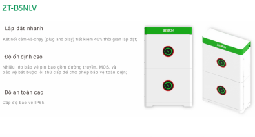 Pin Lưu Trữ Zetatech ZT-B15LV 15.36kWh LiFePO4 &ndash; Dung Lượng Lớn Nhất, IP65 Chống Nước Ho&agrave;n Hảo