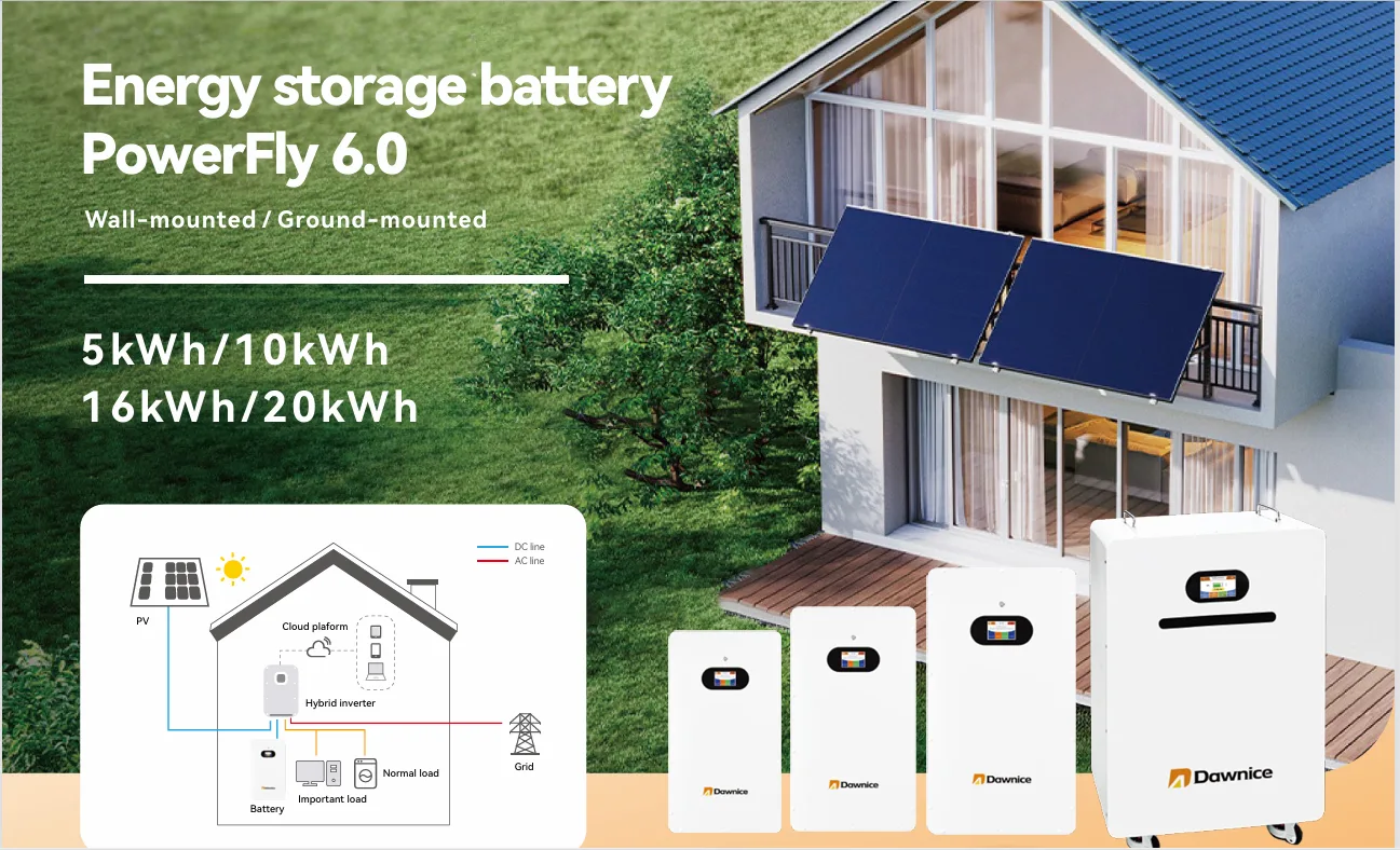Pin lưu trữ Dawnice PowerFly 6.0 các dung lượng 5, 10, 16 và 20 kWh cho gia đình