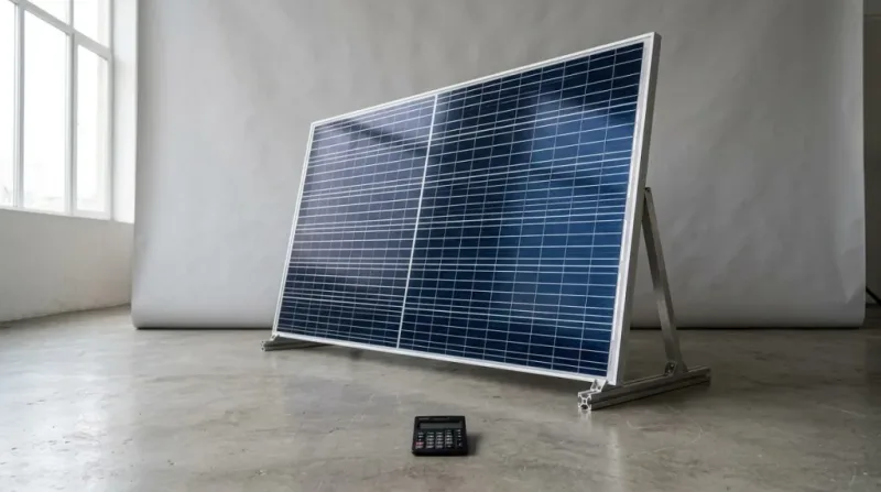 So sánh tế bào quang điện trên máy tính bỏ túi với tấm pin mặt trời 600Wp