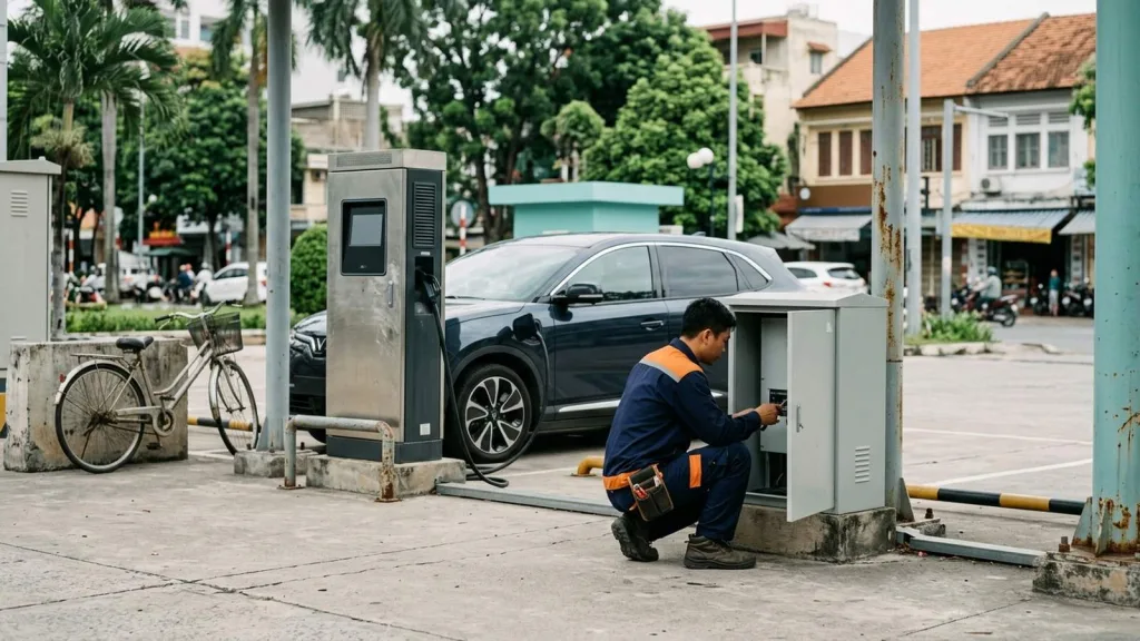 Trạm sạc không kiếm tiền khi được lắp đặt. Nó kiếm tiền khi hoạt động.