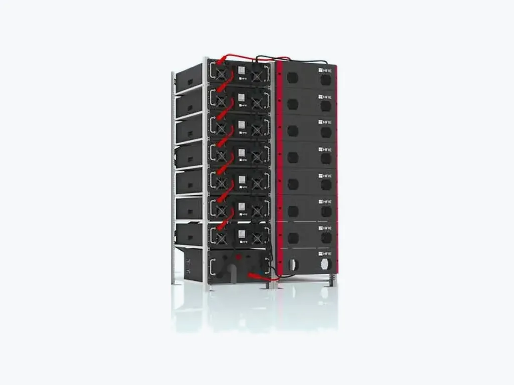 Tủ pin lithium lắp rack d&ugrave;ng cho hệ lưu trữ quy m&ocirc; thương mại